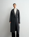 Alpaca blend 2-Button Long Coat